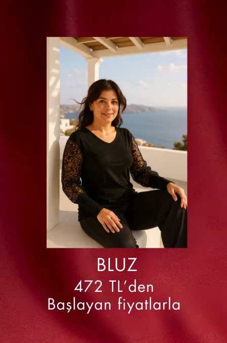 Ebsumu Kadın Büyük Beden Bluz