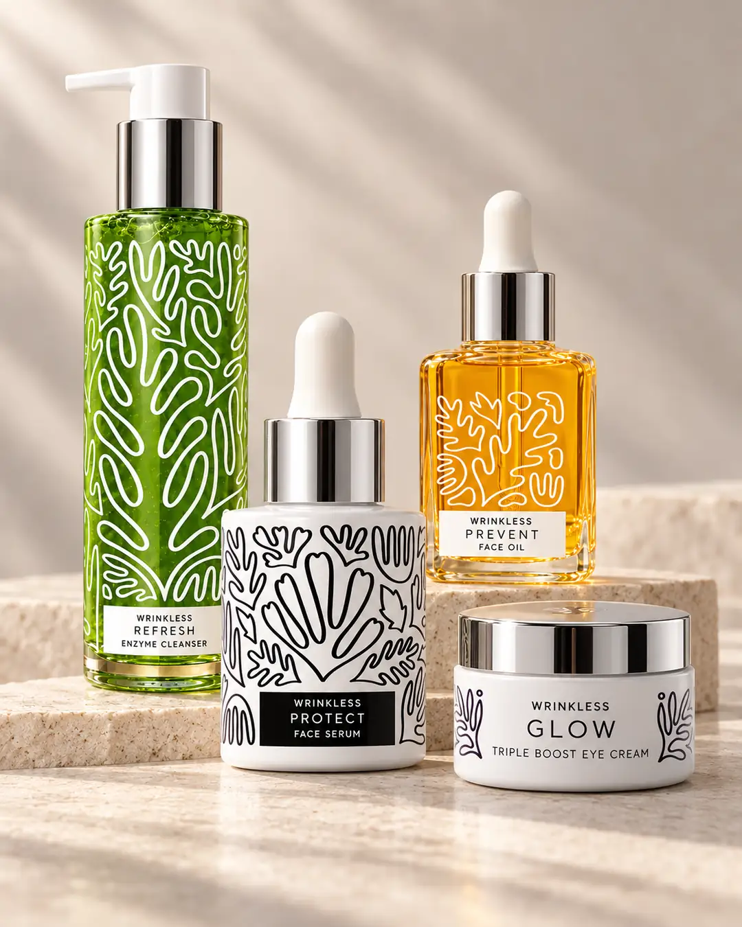 Wrinkless serisi: Refresh, Protect, Prevent ve Glow
