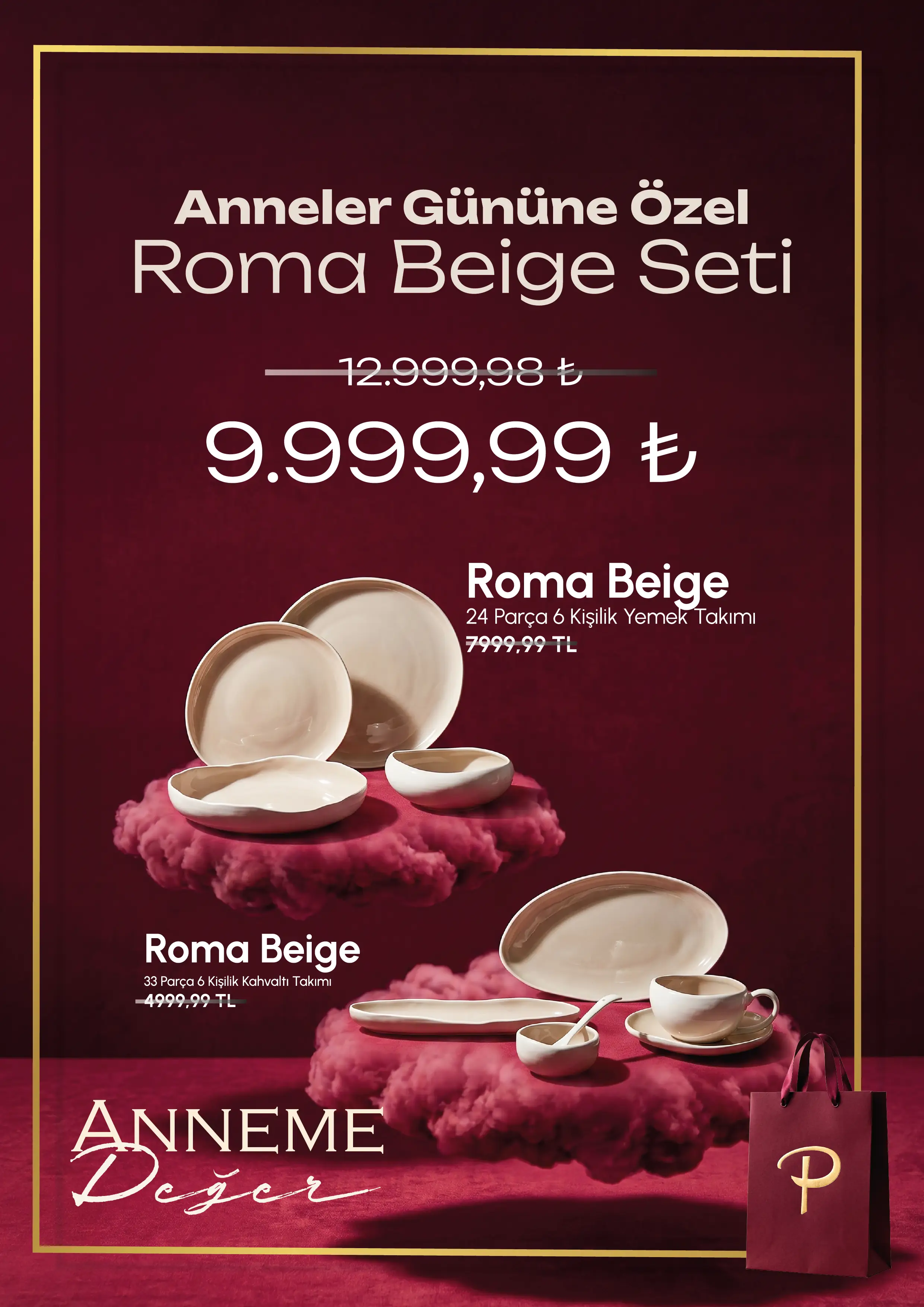 Roma Beige Set