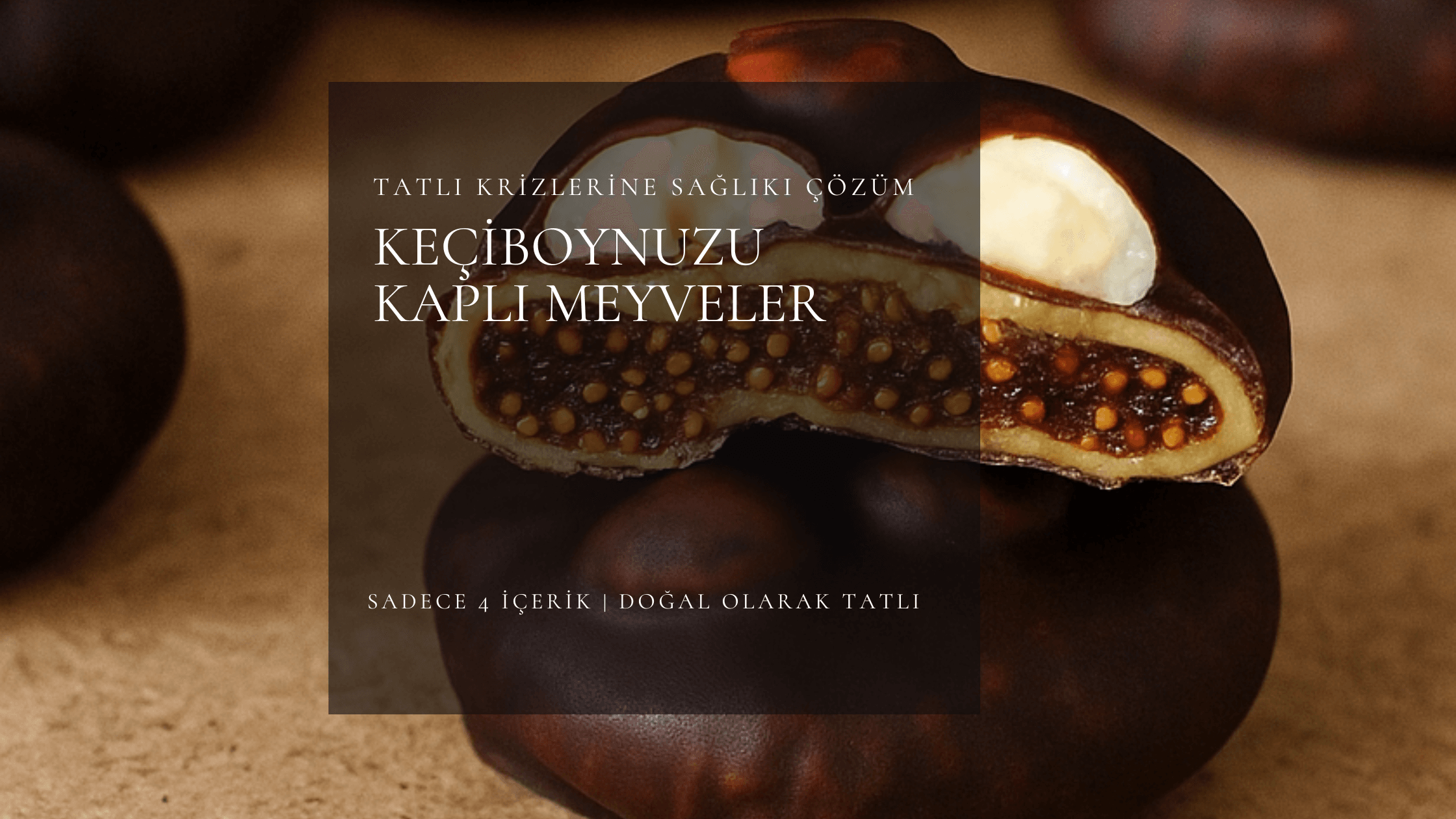 Rojok keçiboynuzu çikolatası sağlıklı şeker ilavesiz vegan atıştırmalık
