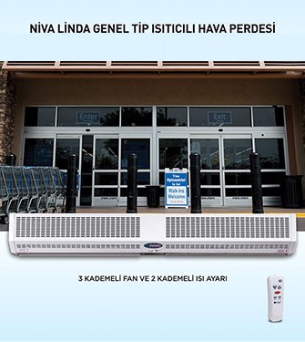 Niva Linda Genel Tip Isıtıcılı Hava Perdesi 