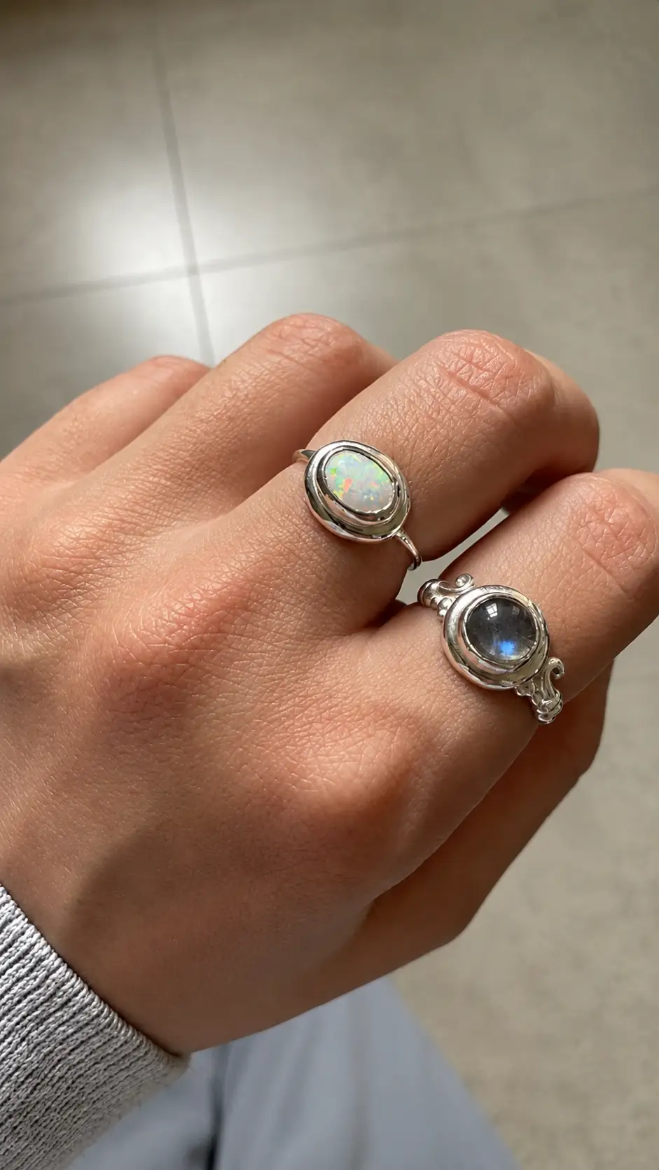 Opal ve labradorit yüzüklü kullanıcı fotoğrafı