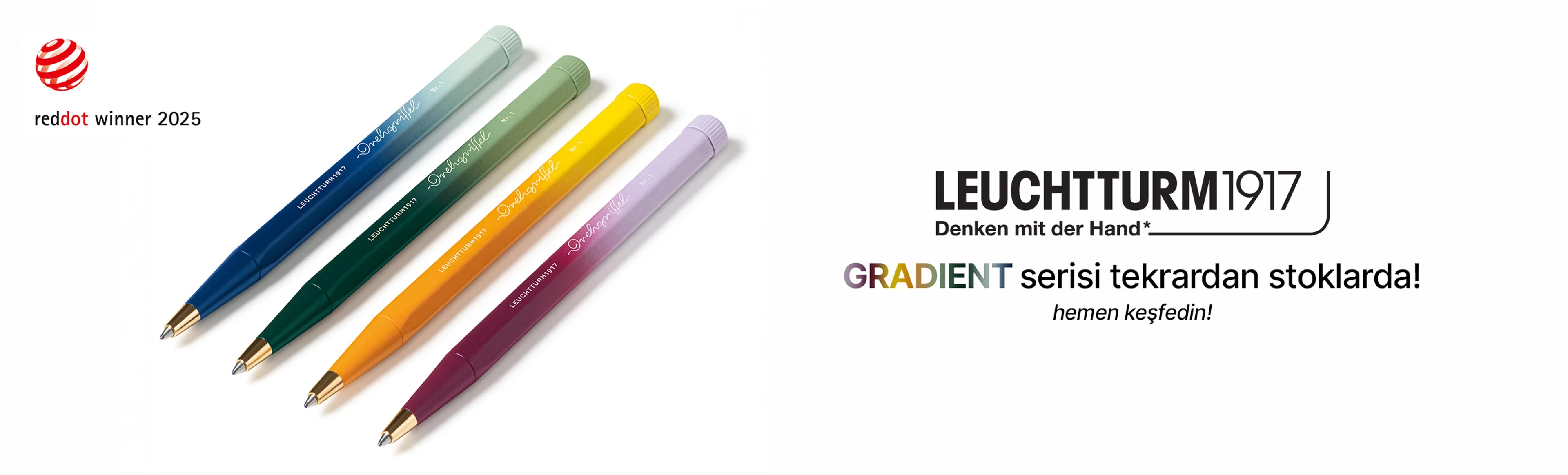 Leuchtturm1917 Gradient serisi tükenmez kalemler