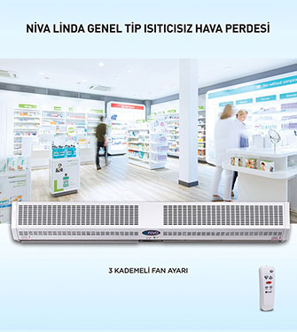 Niva Linda Genel Tip Isıtıcısız Hava Perdesi 