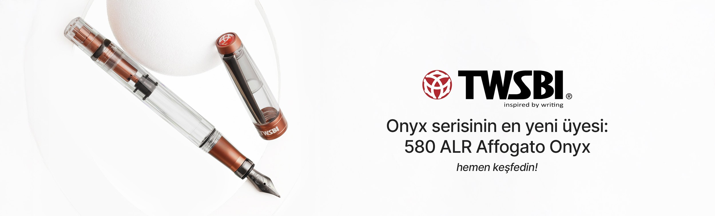 TWSBI 580ALR Affogato Onyx Dolma Kalem