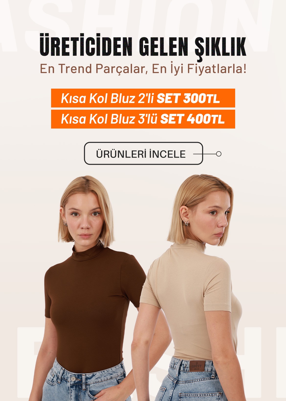Kadın bluz setleriyle şıklığı ve rahatlığı bir arada yaşayın. Yadefashion.com.tr’de sezonun trend modellerini keşfedin. Kaliteli kumaş ve modern tasarımlar dolabınızı tamamlasın. Günlük ve özel anlar için ideal kadın bluz setleri şimdi sizi bekliyor!